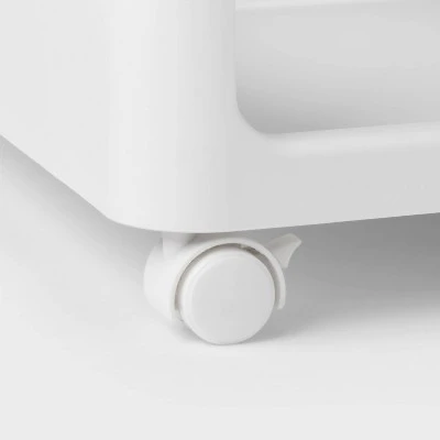 Rolling Collapsible 3 Tier Shelf - Brightroom™ 4 Rolling Collapsible 3 Tier Shelf - Brightroom™ - Image 2