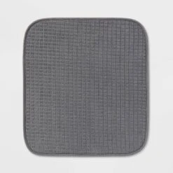 16"x 18" Drying Mat Dark Gray - Brightroom™: Polyester, Machine Washable, Dish Drying Mat -Brightroom GUEST 088271ad b6a8 4320 b52a 8be5c5b274da