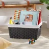17" X 12" X 8" Large Woven Lined Basket Black - Brightroom™ 1 17" X 12" X 8" Large Woven Lined Basket Black - Brightroom™ -Brightroom GUEST 0ff737db fc55 494a af3c b47897fa5dfd