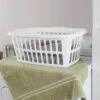 1.5bu Laundry Basket White - Brightroom™: Large Portable Clothes Hamper With Built-In Handles, 52.8L Capacity 2 1.5bu Laundry Basket White - Brightroom™: Large Portable Clothes Hamper With Built-In Handles, 52.8L Capacity -Brightroom GUEST 1299e654 e738 4cdb 8a3f 44f58c0fcdee
