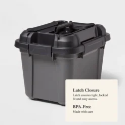 Tool And Hardware Latching Storage Box With Handle - Brightroom™: Gray Multi-Compartment Tote, 18L Capacity 7 Tool And Hardware Latching Storage Box With Handle - Brightroom™: Gray Multi-Compartment Tote, 18L Capacity -Brightroom GUEST 13ff6fa3 e312 4e6d bc00 b85022a5324c