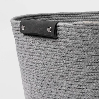 17'' Coiled Rope Tapered Basket Gray - Brightroom™ 4 17'' Coiled Rope Tapered Basket Gray - Brightroom™ - Image 2