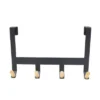 Mixed Material Over The Door 4 Hooks Rail Light Wood On Matte Black - Brightroom™ 2 Mixed Material Over The Door 4 Hooks Rail Light Wood On Matte Black - Brightroom™ -Brightroom GUEST 176f652f 21a4 4d1a 9000 0481dc65e835