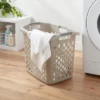 2.1bu Lamper Gray - Brightroom™: Plastic Clothes Hamper With Built-In Handles, Open-Top, 1 Compartment, 19.55 Capacity 1 2.1bu Lamper Gray - Brightroom™: Plastic Clothes Hamper With Built-In Handles, Open-Top, 1 Compartment, 19.55 Capacity -Brightroom GUEST 177b908b d4c9 4dc3 9acd 7631c49237e9
