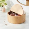 9" X 4" Circular Hinge Lid Bamboo Countertop Organizer - Brightroom™ 1 9" X 4" Circular Hinge Lid Bamboo Countertop Organizer - Brightroom™ -Brightroom GUEST 18ca0151 1ab3 409c 9ace e16560cc93bb
