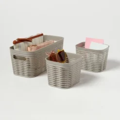 3pk Wave Assorted Decorative Basket 5L Narrow 2c Brightroom™ 9 3pk Wave Assorted Decorative Basket 5L Narrow 2c Brightroom™ -Brightroom GUEST 19f5c392 84ec 47c4 a9e5 3d2af8522a18
