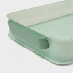 Click In Place 6.7qt Shallow Plastic Storage Bin For Home And Office Organization Green Tint - Brightroom™ 6 Click In Place 6.7qt Shallow Plastic Storage Bin For Home And Office Organization Green Tint - Brightroom™ -Brightroom GUEST 1ac127d2 077e 4485 97be 39a39ce365b6