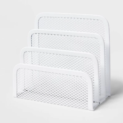 Mesh Letter Sorter White - Brightroom™: Steel File & Letter Organizer, Holder, Tray, No Assembly Required 5 Mesh Letter Sorter White - Brightroom™: Steel File & Letter Organizer, Holder, Tray, No Assembly Required - Image 3
