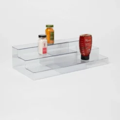 Plastic 3-Tier Expandable Shelf Clear - Brightroom™: Kitchen & Pantry Organizer, Polyethylene, Spot Clean, 13.5" Width 5 Plastic 3-Tier Expandable Shelf Clear - Brightroom™: Kitchen & Pantry Organizer, Polyethylene, Spot Clean, 13.5" Width -Brightroom GUEST 1eacb41f 2bb7 411c a1da e6170102ee7a