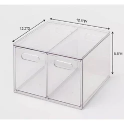 All Purpose 2 Drawer Storage Clear - Brightroom™ 9 All Purpose 2 Drawer Storage Clear - Brightroom™ -Brightroom GUEST 20f4bcb7 068a 4603 bdc7 6b96029d465a
