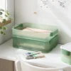 Click In Place 6.7qt Shallow Plastic Storage Bin For Home And Office Organization Green Tint - Brightroom™ 2 Click In Place 6.7qt Shallow Plastic Storage Bin For Home And Office Organization Green Tint - Brightroom™ -Brightroom GUEST 2582b967 43f8 451a 9325 f5c7e08cace3