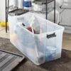 200qt Heavy Duty Latching Clear Storage Box - Brightroom™: Portable Black Utility Bin With Lid, 200qt Capacity -Brightroom GUEST 25a4cdf5 9cf5 4166 8472 a03aecafa68d