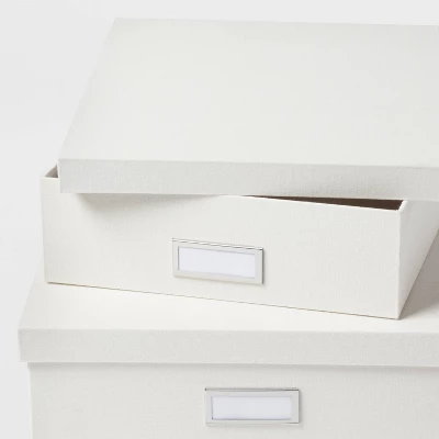 Canvas Desk Storage Box Set Of 2 - Brightroom™ 4 Canvas Desk Storage Box Set Of 2 - Brightroom™ - Image 2