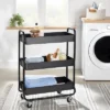 Wide Metal Utility Cart Black - Brightroom™ 1 Wide Metal Utility Cart Black - Brightroom™ -Brightroom GUEST 2cb3f13a 558f 410f 9d4b 88e4b757918a