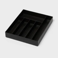 6 Compartment Plastic Drawer Flatware Organizer Black - Brightroom™: Silverware & Utensil Kitchen Drawer Tray 7 6 Compartment Plastic Drawer Flatware Organizer Black - Brightroom™: Silverware & Utensil Kitchen Drawer Tray -Brightroom GUEST 2f174af0 656c 401a ac23 1134fc577f44