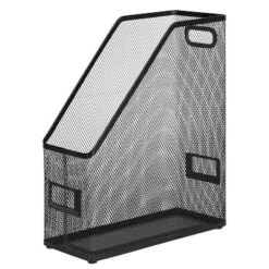 Mesh Magazine File Black - Brightroom™: Steel File Organizer & Holder, 12" H, No Assembly Required