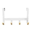 Mixed Material Over The Door 4 Hooks Rail Light Wood On Matte White - Brightroom™ 1 Mixed Material Over The Door 4 Hooks Rail Light Wood On Matte White - Brightroom™ -Brightroom GUEST 3a8b2c5c ed67 4935 a154 d8918b7c1380