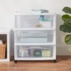 3 Drawer Wide Cart White - Brightroom™: Plastic Storage Drawers, Utility Cart With Casters, Portable Universal Storage 1 3 Drawer Wide Cart White - Brightroom™: Plastic Storage Drawers, Utility Cart With Casters, Portable Universal Storage -Brightroom GUEST 41559d35 e1ed 4b2b 8de2 fb77c89f6f6d