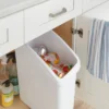 Under Sink Waste And Sorting Can - Brightroom™: Compact Kitchen Trash Can, 5.8 Gallon, White, Textured Finish 2 Under Sink Waste And Sorting Can - Brightroom™: Compact Kitchen Trash Can, 5.8 Gallon, White, Textured Finish -Brightroom GUEST 46fdc139 2df3 4ca4 b529 34f52cb8bae1