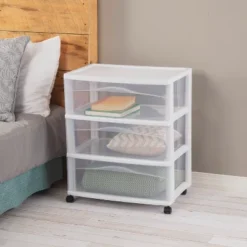 3 Drawer Wide Cart White - Brightroom™: Plastic Storage Drawers, Utility Cart With Casters, Portable Universal Storage 9 3 Drawer Wide Cart White - Brightroom™: Plastic Storage Drawers, Utility Cart With Casters, Portable Universal Storage -Brightroom GUEST 49fb4447 f537 4868 97af a9c616c3db2e