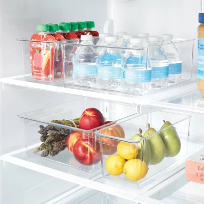 4pc Fridge & Pantry Bin Storage Set Clear - Brightroom™: Refrigerator & Pantry Organizers, Hand Washable 3 4pc Fridge & Pantry Bin Storage Set Clear - Brightroom™: Refrigerator & Pantry Organizers, Hand Washable