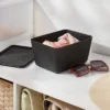 Lidded Felt With Lid Charcoal - Brightroom™: Rectangle Storage Basket, 20% Recycled Polyester, 8.25"x6.25"x4.125" -Brightroom GUEST 4b4251f6 bb14 46f9 a6d6 e31a1b65168e