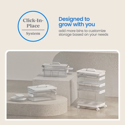 6pc Click In Place Slim Toolbox Kit Plastic Storage Home And Office Organization - Brightroom™ 9 6pc Click In Place Slim Toolbox Kit Plastic Storage Home And Office Organization - Brightroom™ - Image 7