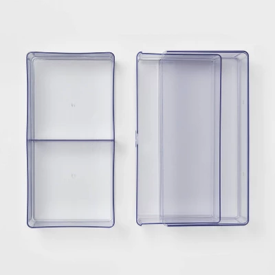 Clear Stackable Drawer - Brightroom™: Plastic Shower Organizer & Bath Caddy, 6"x6"x6" 4 Clear Stackable Drawer - Brightroom™: Plastic Shower Organizer & Bath Caddy, 6"x6"x6" - Image 2