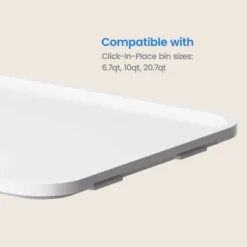 Click In Place Large Lid For Plastic Storage Bins For Home And Office Organization White - Brightroom™ -Brightroom GUEST 519dba91 3966 4056 922d 3ce9208e44e8