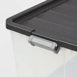 200qt Heavy Duty Latching Clear Storage Box - Brightroom™: Portable Black Utility Bin With Lid, 200qt Capacity 5 200qt Heavy Duty Latching Clear Storage Box - Brightroom™: Portable Black Utility Bin With Lid, 200qt Capacity -Brightroom GUEST 57eedffd fc97 449b bea4 dea546ca75c3