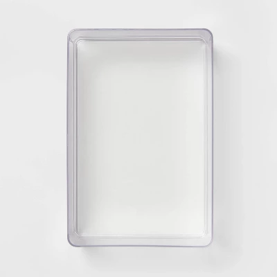 9"x6"x3.25" Large Plastic Bathroom Tray Clear - Brightroom™: Organizer, Stackable Storage, Hand Washable 4 9"x6"x3.25" Large Plastic Bathroom Tray Clear - Brightroom™: Organizer, Stackable Storage, Hand Washable - Image 2