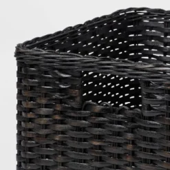 Large Woven Rattan Folio Bin Black Washed - Brightroom™: Rectangle Decorative Basket, 11" H X 14.25" W X 13" D 5 Large Woven Rattan Folio Bin Black Washed - Brightroom™: Rectangle Decorative Basket, 11" H X 14.25" W X 13" D -Brightroom GUEST 5dc49420 cafb 4246 972e 3714a96849e9