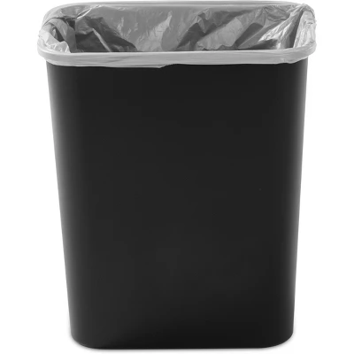 7.8gal Swing Top Waste Can Black - Brightroom™: Indoor Trash Bin With Lid, Textured Plastic, 21.375" Height 9 7.8gal Swing Top Waste Can Black - Brightroom™: Indoor Trash Bin With Lid, Textured Plastic, 21.375" Height - Image 7