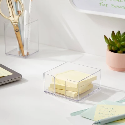 Clear Sticky Note Holder- Brightroom 3 Clear Sticky Note Holder- Brightroom