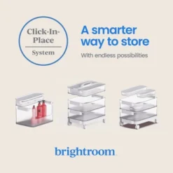 Click In Place Slim Lid With Handle For Plastic Storage Bins Home And Office Organization White- Brightroom™ 14 Click In Place Slim Lid With Handle For Plastic Storage Bins Home And Office Organization White- Brightroom™ -Brightroom GUEST 6630b4d2 a6eb 43fa 9fdd 796fd2fea583