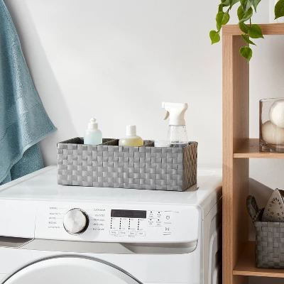 Woven Plastic 3 Compartment Bin - Brightroom™ 3 Woven Plastic 3 Compartment Bin - Brightroom™