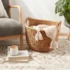 Large Round Braided Seagrass Basket - Brightroom™: Handwoven Khaki Wicker For Blanket Storage, Nest Certified -Brightroom GUEST 6ecff6bd 93a5 449e 9689 0da088ece9b6