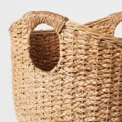 Large Round Braided Seagrass Basket - Brightroom™: Handwoven Khaki Wicker For Blanket Storage, Nest Certified 5 Large Round Braided Seagrass Basket - Brightroom™: Handwoven Khaki Wicker For Blanket Storage, Nest Certified -Brightroom GUEST 724b0baf d330 44c1 ad40 d271b3dbedc1