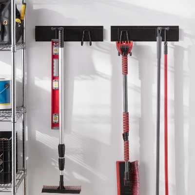 Extension Cord And Hose Garage Hook - Brightroom™: Steel Wall Storage, Powder-Coated, 30lb Capacity, Black 3 Extension Cord And Hose Garage Hook - Brightroom™: Steel Wall Storage, Powder-Coated, 30lb Capacity, Black