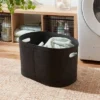 1.5bu Felt Laundry Basket Black - Brightroom™: Heavy Duty Clothes Basket, Polyester, 2 Handles, 3570 Volume 2 1.5bu Felt Laundry Basket Black - Brightroom™: Heavy Duty Clothes Basket, Polyester, 2 Handles, 3570 Volume -Brightroom GUEST 787d27f2 7ecf 4840 ab94 cdb3fad0b0af