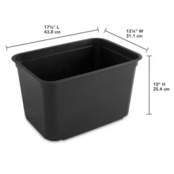 26.2qt Heavy Duty Storage Bin - Brightroom™: Black Plastic, Stackable & Portable, Universal Storage Solution 15 26.2qt Heavy Duty Storage Bin - Brightroom™: Black Plastic, Stackable & Portable, Universal Storage Solution -Brightroom GUEST 7adcb98c 6476 4bbb aa17 6aab822be76c