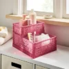 Small Foldable Crate Pink - Brightroom™ 1 Small Foldable Crate Pink - Brightroom™ -Brightroom GUEST 7ef9920a 0047 4887 a021 d2905b51ba1e