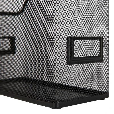 Mesh Magazine File Black - Brightroom™: Steel File Organizer & Holder, 12" H, No Assembly Required 5 Mesh Magazine File Black - Brightroom™: Steel File Organizer & Holder, 12" H, No Assembly Required - Image 3