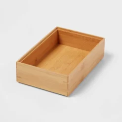 9"x 6" Natural Rectangular Drawer Organizer Brown - Brightroom™: Utensils & Silverware Storage, Stain-Resistant, Freestanding -Brightroom GUEST 7f9bafa3 b60f 4d1d bb6e fd0fe27f1e3c