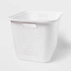 Large Decorative Plastic Bin With Cutout Handles - Brightroom™ 9 Large Decorative Plastic Bin With Cutout Handles - Brightroom™ -Brightroom GUEST 8042b247 d9e2 4bbb b780 b457f7d708f4