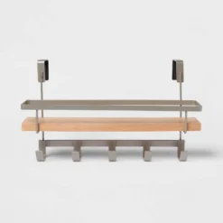 Shelf Rack With 5 Hooks - Brightroom™ 9 Shelf Rack With 5 Hooks - Brightroom™ -Brightroom GUEST 853bdf41 ebc4 4517 bfd7 fb3b0039943d