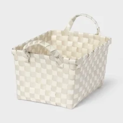Woven Plastic Basket Small - Brightroom™ 11 Woven Plastic Basket Small - Brightroom™ -Brightroom GUEST 8b79e323 6cc6 434d a26f a72f7c2879fd