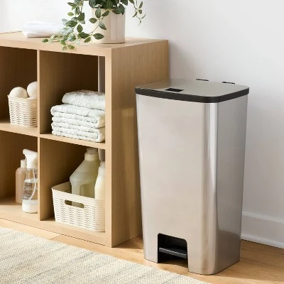 46L Plastic Step Trash Can – Brightroom™ 3 46L Plastic Step Trash Can – Brightroom™