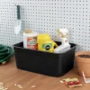 Folio Heavy Duty Storage Bin - Brightroom™: Black Plastic, Stackable, Portable, Universal Storage, 18.6 Volume Capacity -Brightroom GUEST 9a64636b 50d6 4f43 ab5f b628388e071b