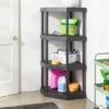 4 Tier Plastic Corner Shelf Unit Black - Brightroom™ 2 4 Tier Plastic Corner Shelf Unit Black - Brightroom™ -Brightroom GUEST a03c6b57 6643 490f 8daf 74311000e480